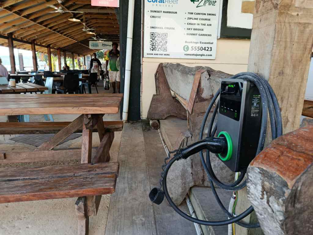 If you’ve been having coffee or lunch at Nambawan Cafe, you might have noticed there’s a brand new EV charging station, fresh on the scene. It’s not a big craze yet, but it’s a glimpse of a new way to power up while you relax by the sea. The electric future is quietly rolling in!